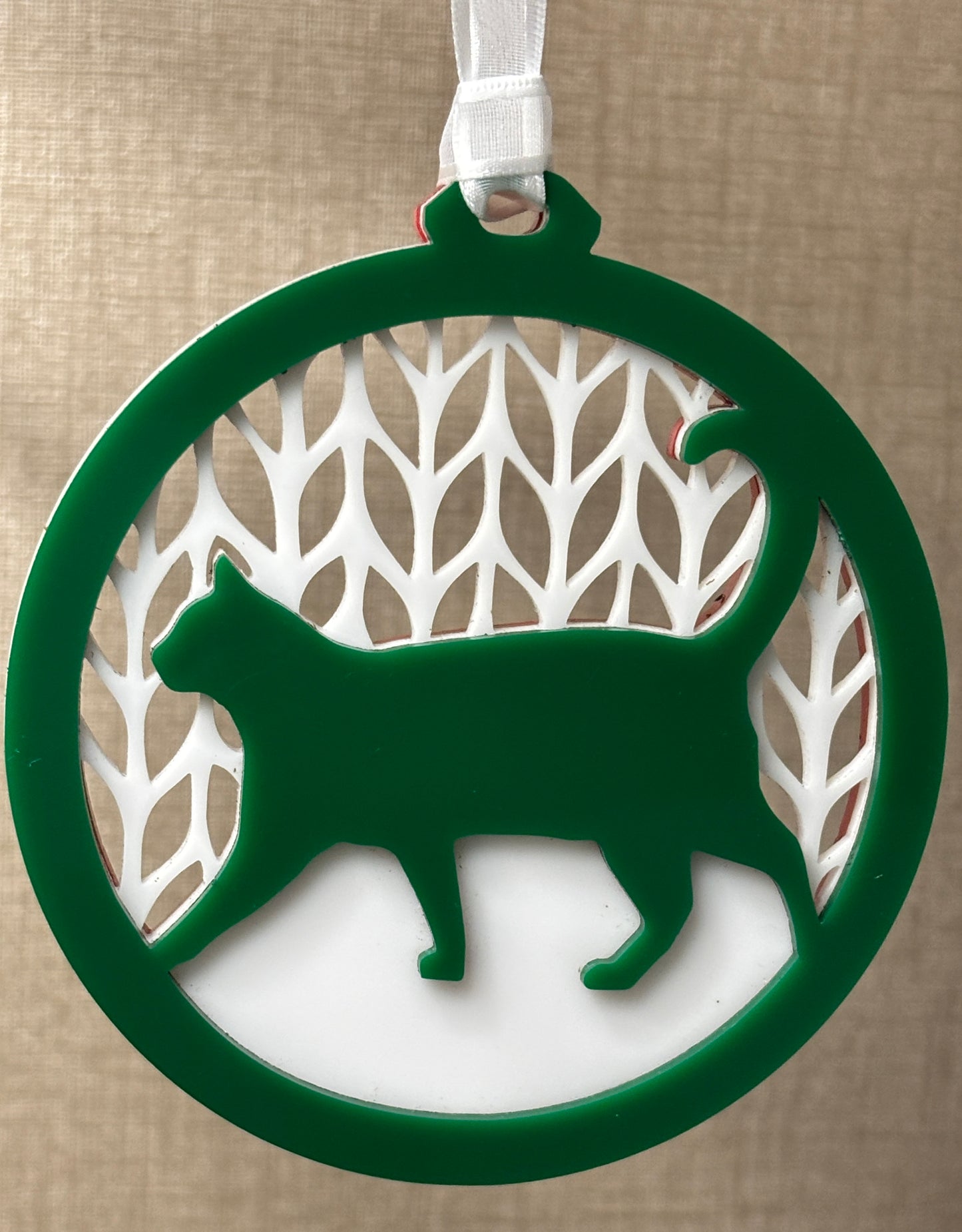 Acrylic Inlayed Cat Ornaments