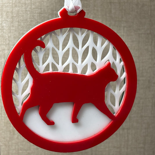 Acrylic Inlayed Cat Ornaments