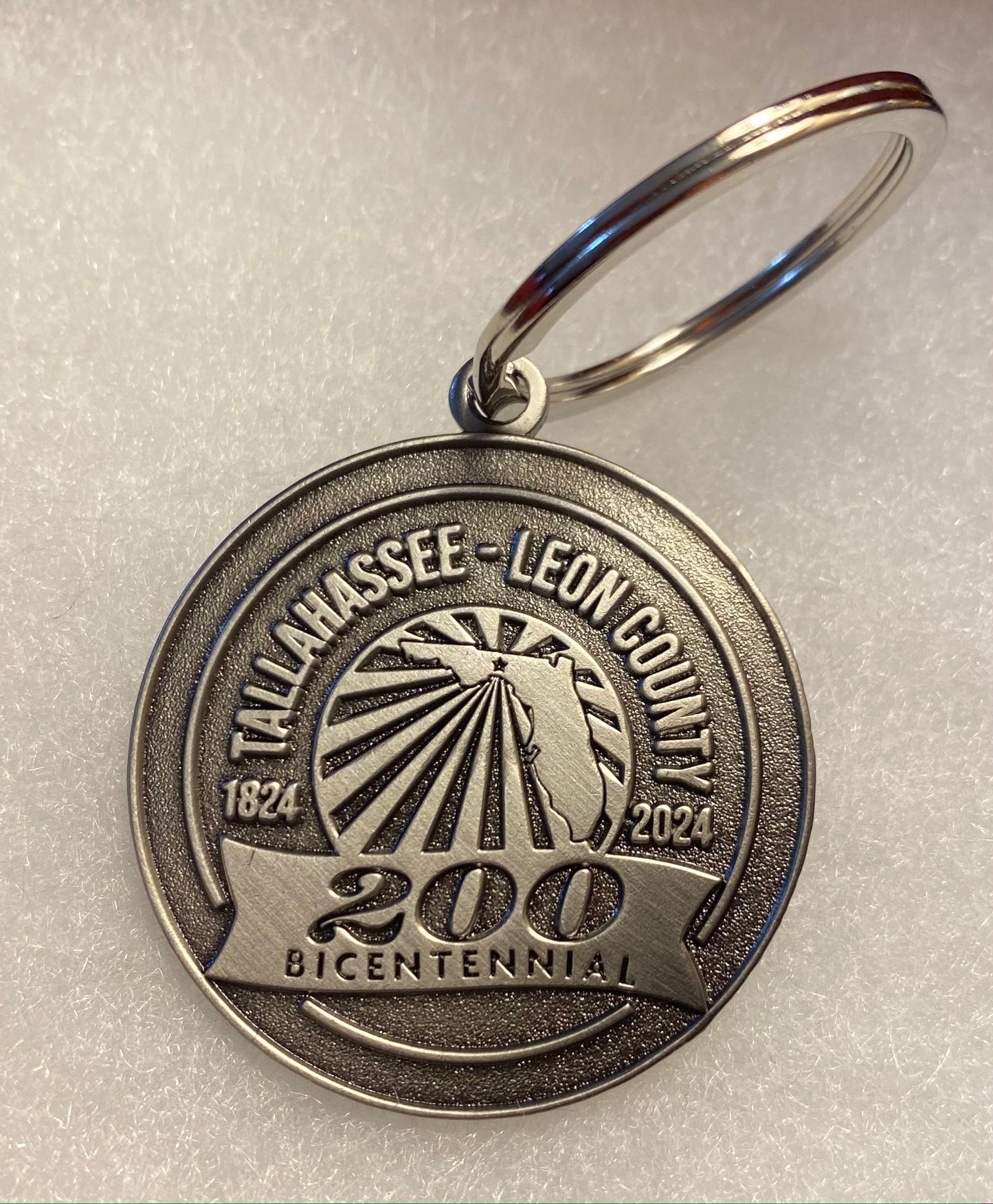 Tallahassee Bicentennial Keychains: Metal