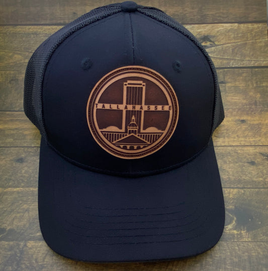 Hats 2: Leather Tallahassee patch: Trucker Hat