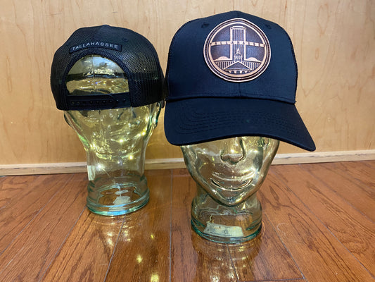 Hats 2: Leather Tallahassee patch: Trucker Hat