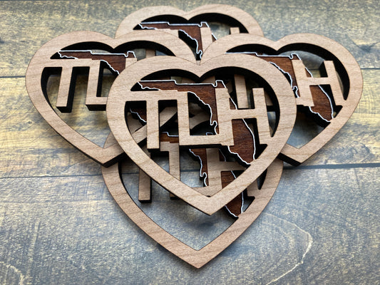 Heart TLH Florida Magnets